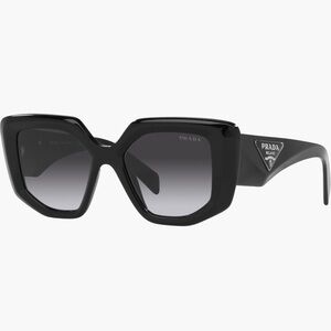 Prada Black Geometric Sunglasses